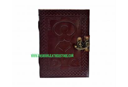 Celtic Shadow Mother Earth Goddess leather journal diary notebook sketchbook Handmade India